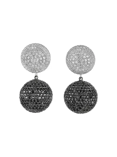 Anabela Chan Bauble Diamond Earrings In Silver