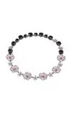 Anabela Chan Black Rhodium Vermeil Midnight Marguerite Choker In Blue