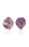 Anabela Chan Blush Rosa Petal Recycled Aluminum 14k Gold Sapphire Earrings