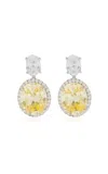 Anabela Chan Canary Celestial Halo 18k White Gold Diamond Earrings
