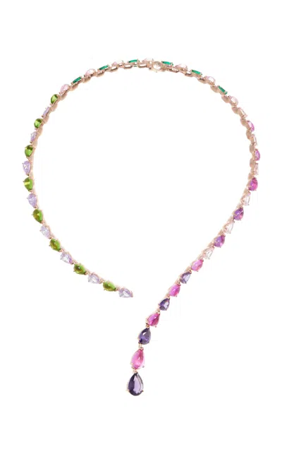 Anabela Chan Candy Nova 18k Rose Gold Vermeil Multi-gem Necklace
