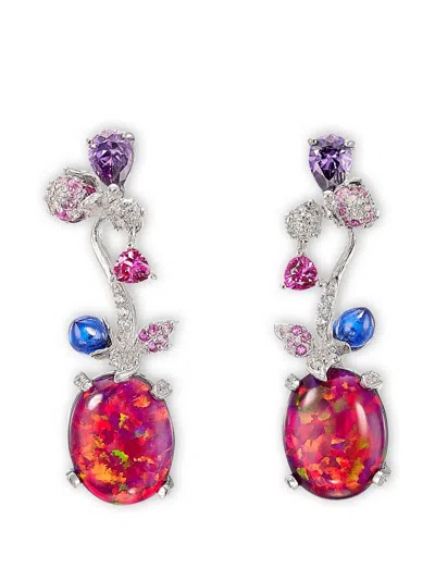 Anabela Chan Carnivora Multi-stone Earrings In Metallic