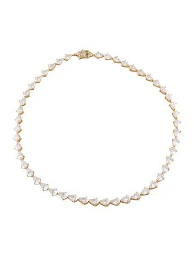 Pre-owned Anabela Chan Cubic Zirconia Nova Eternity Necklace, 15.5" In Multi