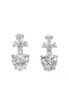 Anabela Chan Cupid Heart Diamond Earrings In Silver