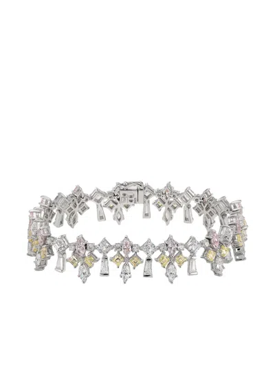 Anabela Chan Diamond Fleur-de-lys Bracelet In Metallic
