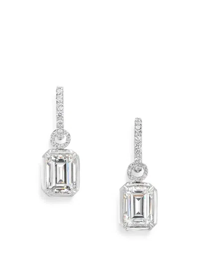 Anabela Chan Diamond Hoop Earrings In Green