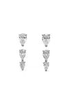 Anabela Chan Diamond Pear Drop Earrings In Silver