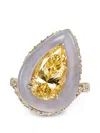 Anabela Chan Elixir Chalcedony Ring In White