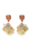 Anabela Chan Golden Oceanis 18k Yellow Gold Sapphire Earrings