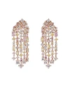 Anabela Chan Mermaid's Tale Multi Simulated Stone Candy Cascade Drop Earrings In Pink/gold