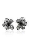 Anabela Chan Monochromatic Poppy 18k White Gold Multi-stone Earrings