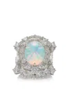 Anabela Chan Ocean 18k White Gold Opal Rings