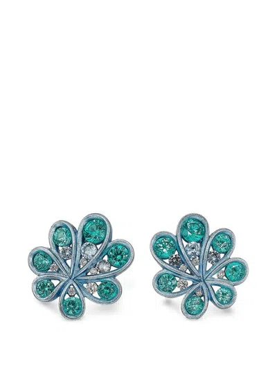 Anabela Chan Ocean Paraiba Chanterelle Earrings In Blue