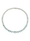 Anabela Chan Ovean Infinity Sapphire And Diamond Necklace In Blue