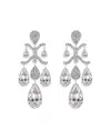 Anabela Chan Palms Simulated Stone Chandelier Drop Earrings In White