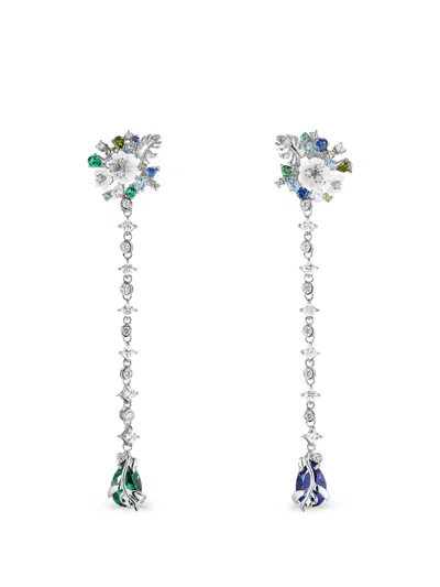 Anabela Chan Paradise Multi-stone Drop Earrings In Metallic