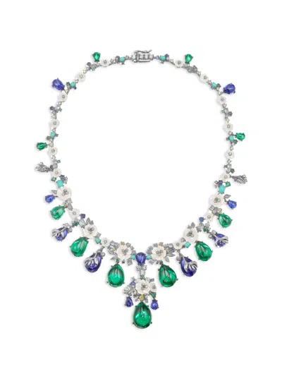 Anabela Chan Paradise Multi-stone Necklace In Silver
