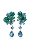 Anabela Chan Paraiba Ariel 18k White Gold Multi-stone Earrings In Blue