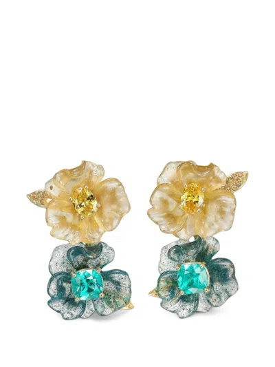 Anabela Chan Paraiba Petunia Earrings In Gold