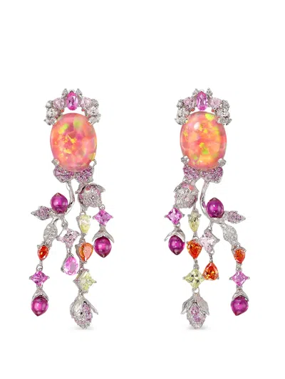 Anabela Chan Passiflora Multi-stone Earrings In Metallic