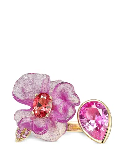 Anabela Chan Potato Petunia Sapphire Ring In Purple