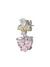 Anabela Chan Rhodium Vermeil Candy Cupid Diamond Earrings In Metallic