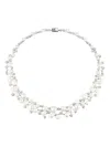 Anabela Chan Rhodium Vermeil Constellation Pearl And Diamond Necklace In Metallic