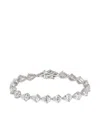 Anabela Chan Rhodium Vermeil Diamond Nova Eternity Bracelet In White