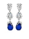 Anabela Chan Rhodium Vermeil Drop Berry Multi-stone Earrings In Metallic