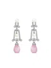 Anabela Chan Rhodium Vermeil Moderne Multi-stone Drop Earrings In Multi