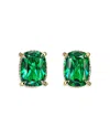 Anabela Chan Supernova Simulated Stone Stud Earrings In Green/gold