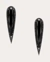 Anabela Chan Women's Black Diamond Glimmer Drop Earrings 18k Gold