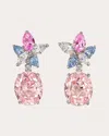 Anabela Chan Women's Blush Lily Drop Earrings In Pink