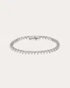 Anabela Chan Women's Diamond & 18k White Gold Eternity Heart Bracelet 18k Gold