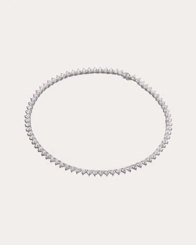 Anabela Chan Women's Diamond & 18k White Gold Eternity Heart Necklace 18k Gold