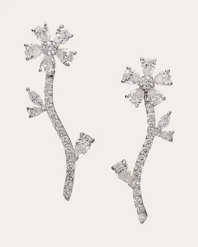 Anabela Chan Women's Diamond Marguerite Drop Earrings