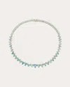 Anabela Chan Ovean Infinity Sapphire And Diamond Necklace