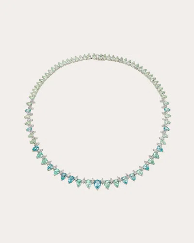 Anabela Chan Women's Multicolor Sapphire Ocean Infinity Necklace