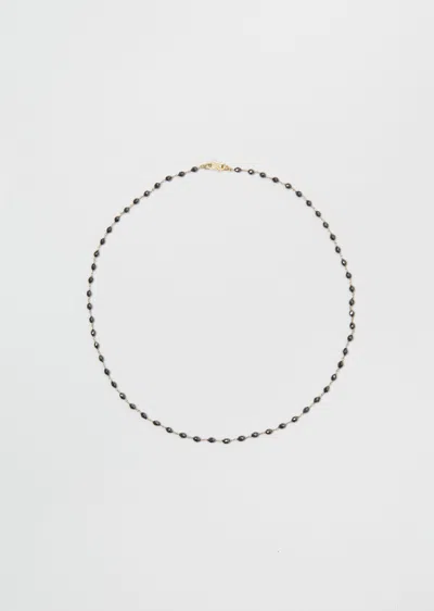 Anaconda Black Diamonds Rosary Micro Necklace