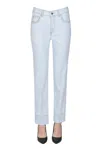 Anaii Capri Bleached Cropped Jeans In Light Denim