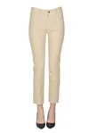 Anaii Capri Oats Cropped Jeans In Beige