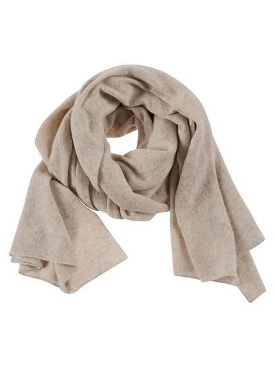 Anaii Finely Woven Lightweight Scarf With Elegant Drape In Beige
