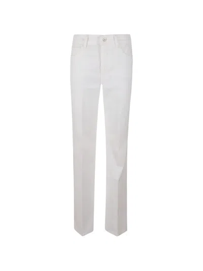 Anaii Flare Corduroy Straight-leg Jeans In White