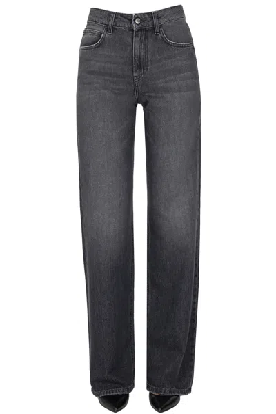Anaii Straight Dark Vintage Jeans In Gray