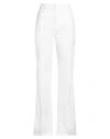 Anaii Woman Pants White Size 31 Cotton, Elastane In White