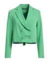Anaim Woman Blazer Green Size M Polyester, Viscose, Elastane In Green