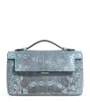 Analeena Lizard Skin Top-handle Bag In Blue
