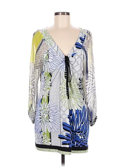 Pre-owned Analili 3/4 Sleeve Blouse In Blue
