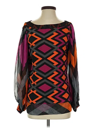 Pre-owned Analili 3/4 Sleeve Blouse In Purple