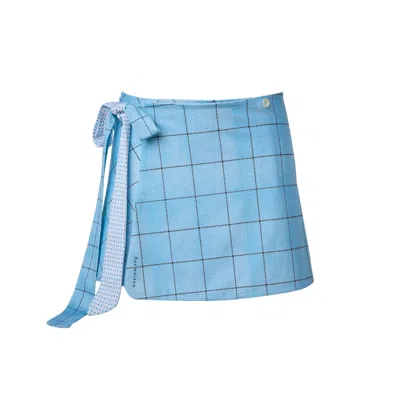 Anamaison Women's Blue Coco-look Lumi Swimskirt